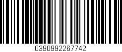 Código de barras (EAN, GTIN, SKU, ISBN): '0390992267742'