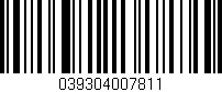 Código de barras (EAN, GTIN, SKU, ISBN): '039304007811'