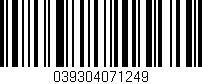 Código de barras (EAN, GTIN, SKU, ISBN): '039304071249'