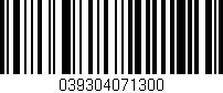 Código de barras (EAN, GTIN, SKU, ISBN): '039304071300'