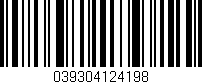 Código de barras (EAN, GTIN, SKU, ISBN): '039304124198'
