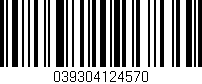 Código de barras (EAN, GTIN, SKU, ISBN): '039304124570'