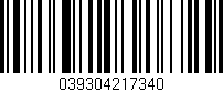 Código de barras (EAN, GTIN, SKU, ISBN): '039304217340'