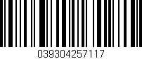 Código de barras (EAN, GTIN, SKU, ISBN): '039304257117'