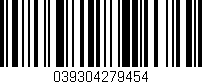 Código de barras (EAN, GTIN, SKU, ISBN): '039304279454'