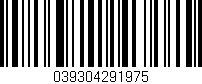 Código de barras (EAN, GTIN, SKU, ISBN): '039304291975'