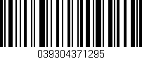 Código de barras (EAN, GTIN, SKU, ISBN): '039304371295'