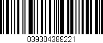 Código de barras (EAN, GTIN, SKU, ISBN): '039304389221'