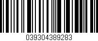 Código de barras (EAN, GTIN, SKU, ISBN): '039304389283'