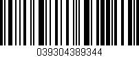 Código de barras (EAN, GTIN, SKU, ISBN): '039304389344'