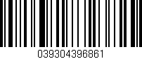 Código de barras (EAN, GTIN, SKU, ISBN): '039304396861'