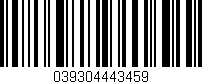 Código de barras (EAN, GTIN, SKU, ISBN): '039304443459'