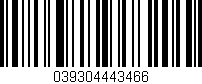 Código de barras (EAN, GTIN, SKU, ISBN): '039304443466'