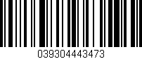 Código de barras (EAN, GTIN, SKU, ISBN): '039304443473'