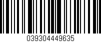 Código de barras (EAN, GTIN, SKU, ISBN): '039304449635'