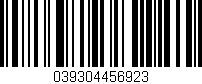 Código de barras (EAN, GTIN, SKU, ISBN): '039304456923'