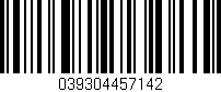 Código de barras (EAN, GTIN, SKU, ISBN): '039304457142'