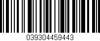 Código de barras (EAN, GTIN, SKU, ISBN): '039304459443'
