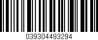Código de barras (EAN, GTIN, SKU, ISBN): '039304493294'