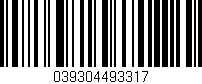 Código de barras (EAN, GTIN, SKU, ISBN): '039304493317'