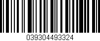 Código de barras (EAN, GTIN, SKU, ISBN): '039304493324'
