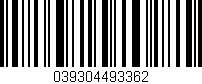 Código de barras (EAN, GTIN, SKU, ISBN): '039304493362'