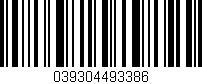 Código de barras (EAN, GTIN, SKU, ISBN): '039304493386'