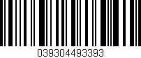 Código de barras (EAN, GTIN, SKU, ISBN): '039304493393'