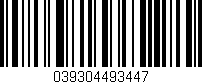 Código de barras (EAN, GTIN, SKU, ISBN): '039304493447'