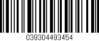 Código de barras (EAN, GTIN, SKU, ISBN): '039304493454'