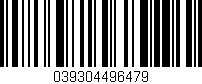 Código de barras (EAN, GTIN, SKU, ISBN): '039304496479'