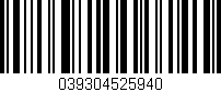 Código de barras (EAN, GTIN, SKU, ISBN): '039304525940'
