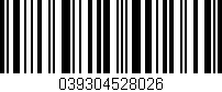 Código de barras (EAN, GTIN, SKU, ISBN): '039304528026'