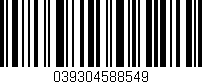 Código de barras (EAN, GTIN, SKU, ISBN): '039304588549'