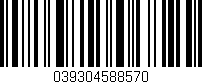 Código de barras (EAN, GTIN, SKU, ISBN): '039304588570'