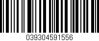 Código de barras (EAN, GTIN, SKU, ISBN): '039304591556'
