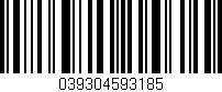 Código de barras (EAN, GTIN, SKU, ISBN): '039304593185'
