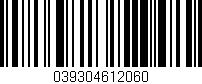 Código de barras (EAN, GTIN, SKU, ISBN): '039304612060'