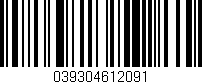 Código de barras (EAN, GTIN, SKU, ISBN): '039304612091'