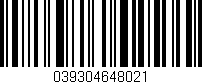 Código de barras (EAN, GTIN, SKU, ISBN): '039304648021'