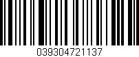 Código de barras (EAN, GTIN, SKU, ISBN): '039304721137'