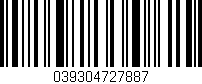 Código de barras (EAN, GTIN, SKU, ISBN): '039304727887'