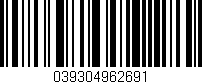 Código de barras (EAN, GTIN, SKU, ISBN): '039304962691'