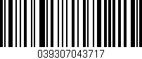 Código de barras (EAN, GTIN, SKU, ISBN): '039307043717'