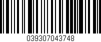 Código de barras (EAN, GTIN, SKU, ISBN): '039307043748'