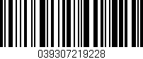 Código de barras (EAN, GTIN, SKU, ISBN): '039307219228'