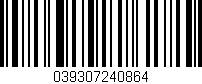 Código de barras (EAN, GTIN, SKU, ISBN): '039307240864'