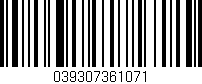 Código de barras (EAN, GTIN, SKU, ISBN): '039307361071'