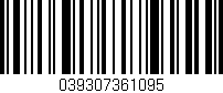 Código de barras (EAN, GTIN, SKU, ISBN): '039307361095'