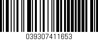Código de barras (EAN, GTIN, SKU, ISBN): '039307411653'
